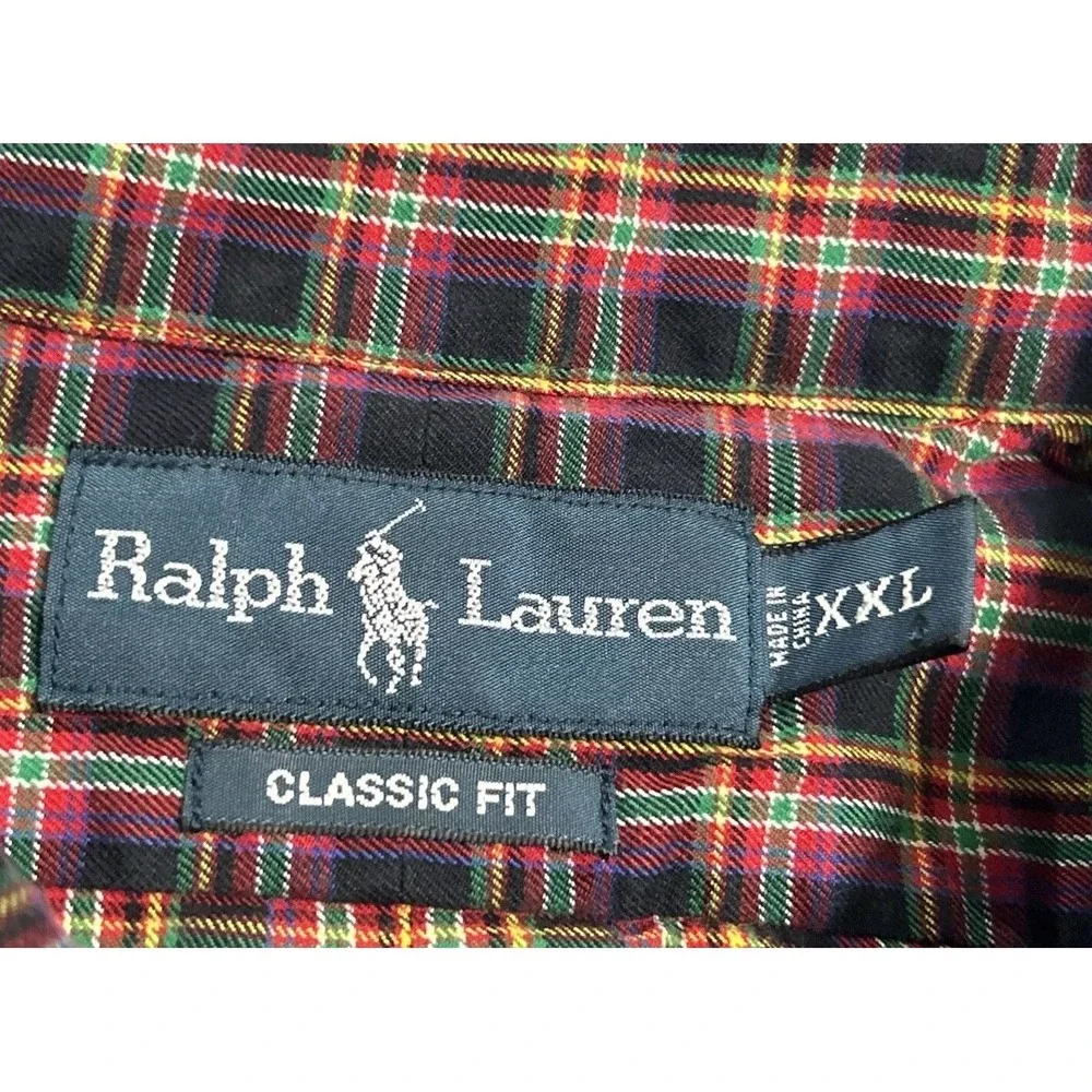 Mens‎ Polo Ralph Lauren Classic Fit Shirt Long Sleeve Button Down Casual 2XL XXL